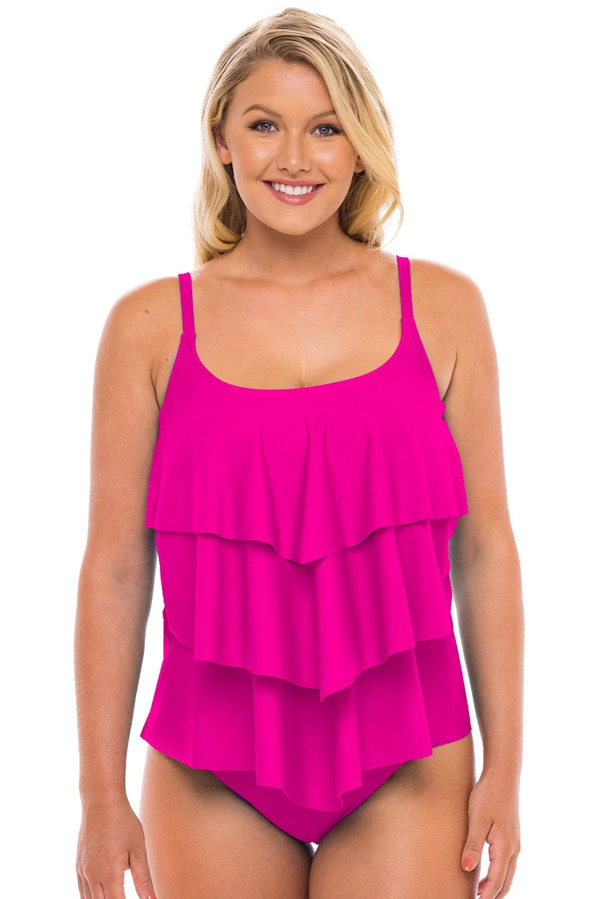 Beach Babe Flounce Tankini Sale - H2OH Colours