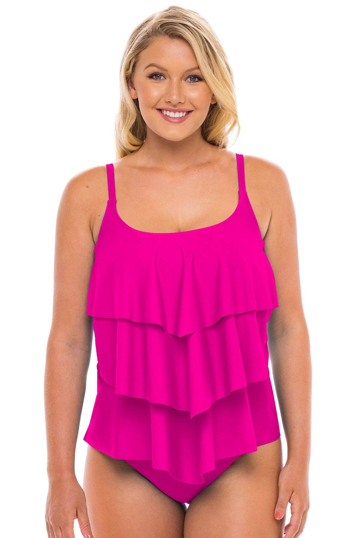 Beach Babe Flounce Tankini Sale - H2OH Colours