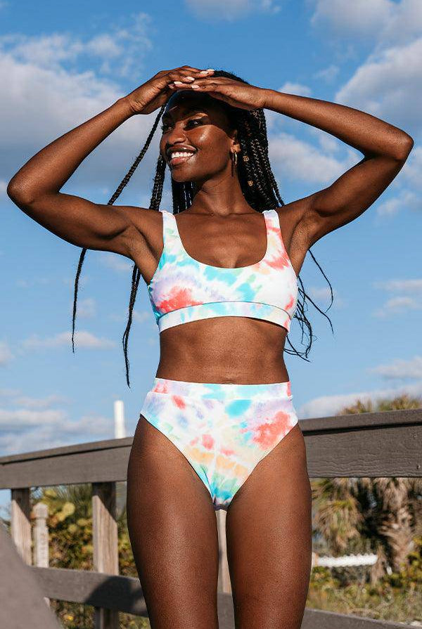 Tie Dye Barcelona Banded Top - H2OH Colours