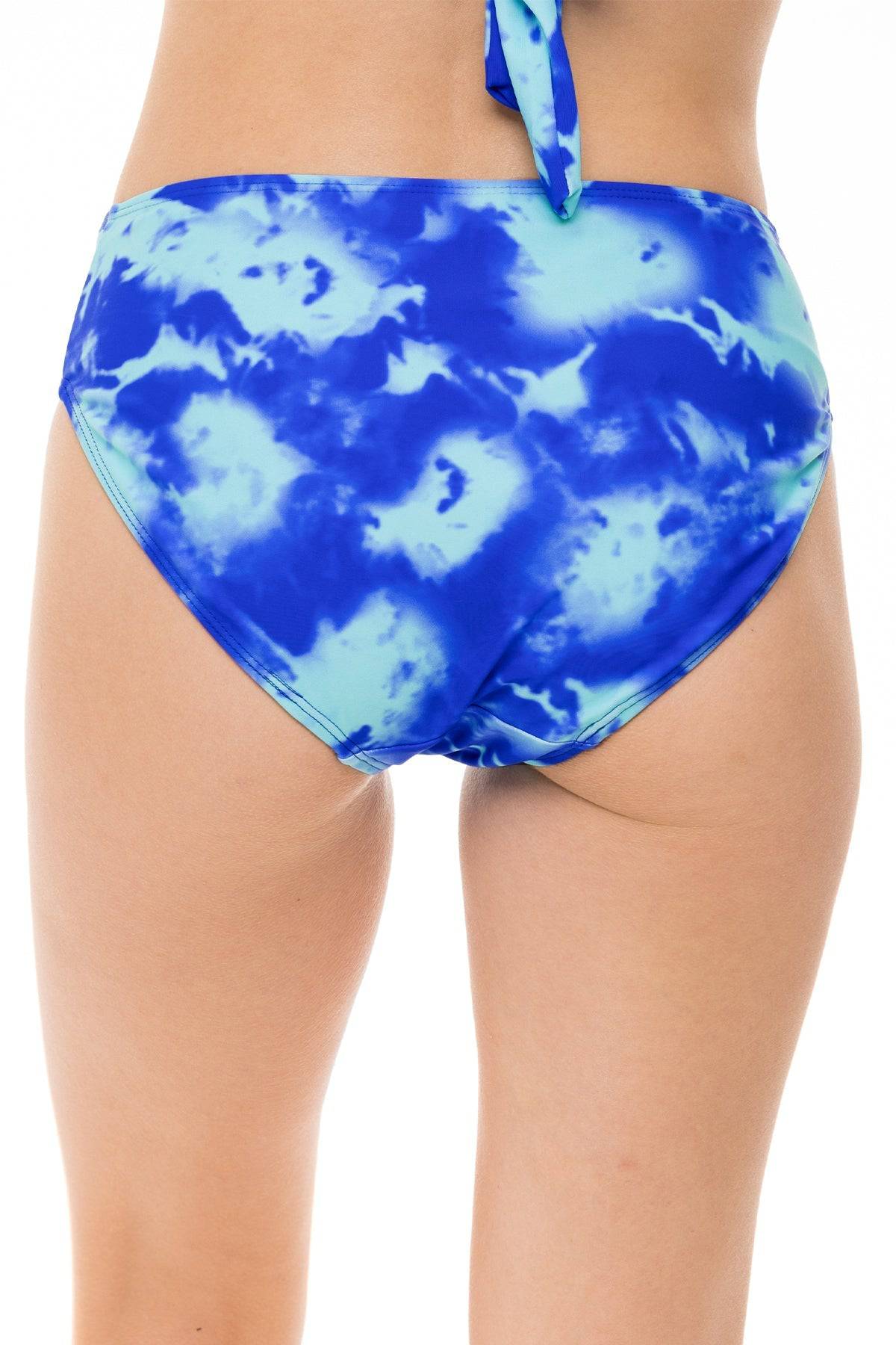 Tie Dye Full Cut High Waist Bottom - H2OH Colours