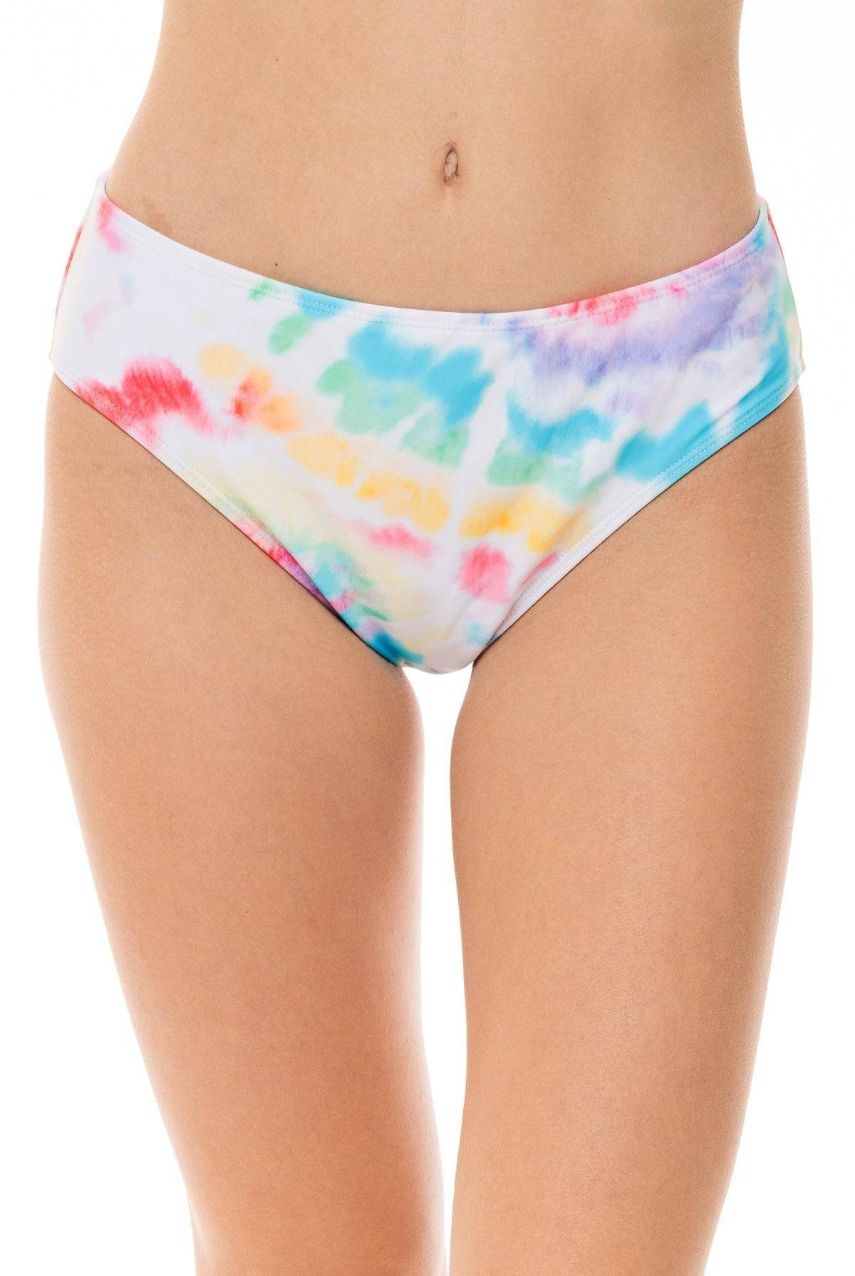Tie Dye Full Cut High Waist Bottom - H2OH Colours