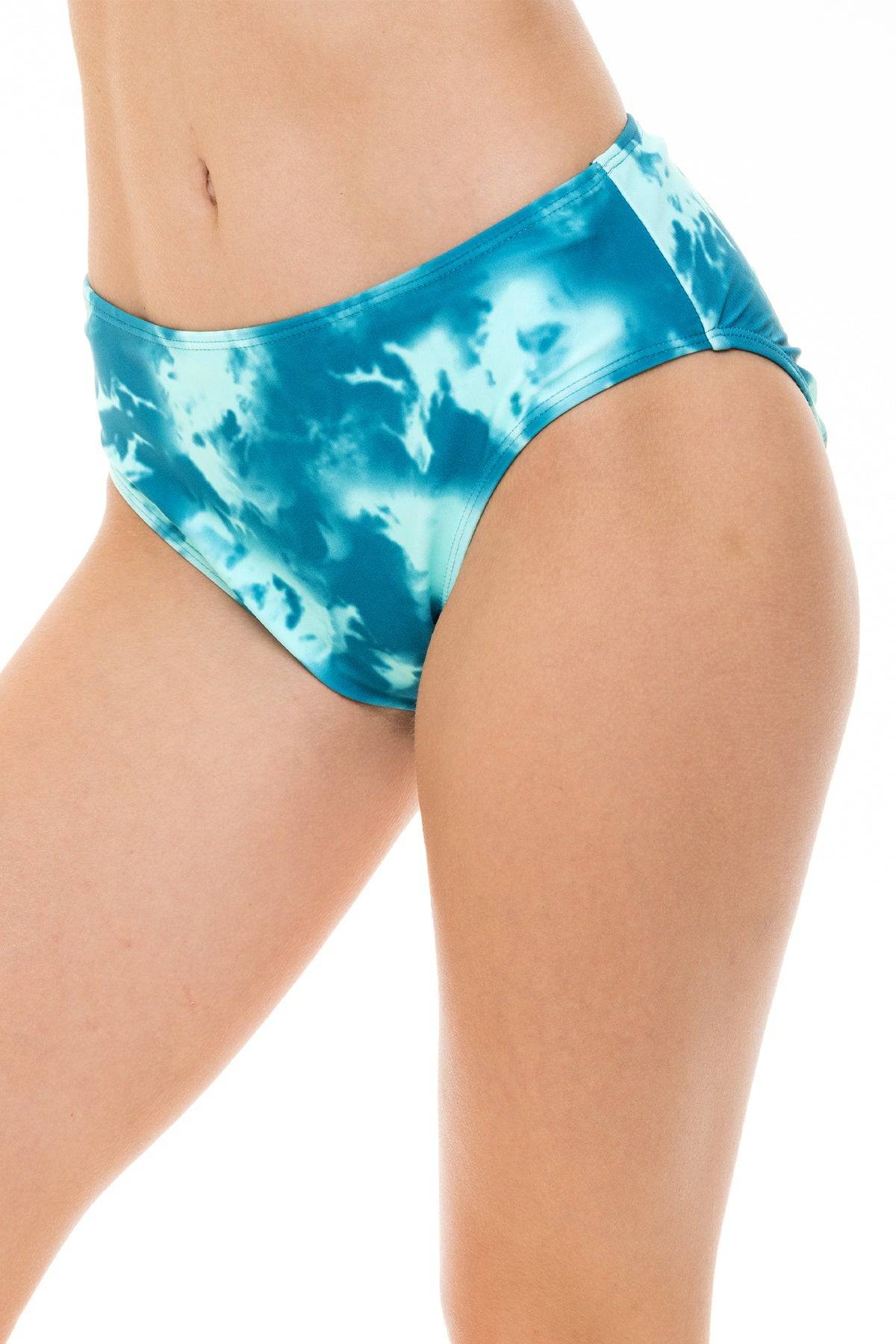 Tie Dye Full Cut High Waist Bottom - H2OH Colours