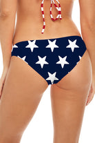 Classic Bottom in American Flag, back view of the bikini bottom.