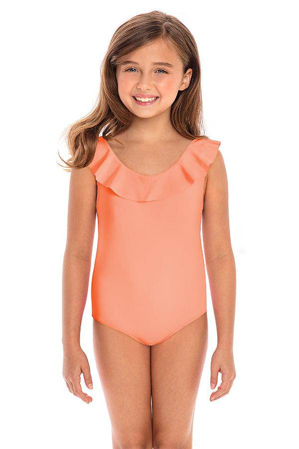 Girl's Ruffle One Piece - H2OH Colours
